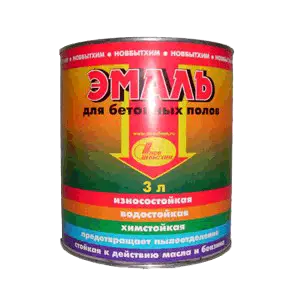 Эмаль для бетонных полов (зеленая 1л) Новбытхим