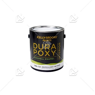 Интерьерная антивандальная краска для стен и потолков с эффектом яичной скорлупы Kelly-Moore DuraPoxy Interior White & Light Tint base база BW 3,78 л