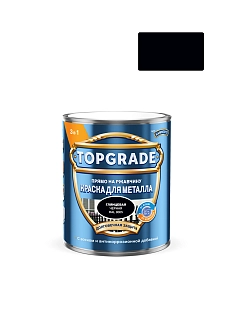 Краска для металла Topgrade гладкая глянцевая черная RAL 9005 0,75л