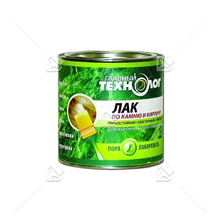 Лак по камню и кирпичу термостойкий Главный Технолог матовый 3 л.