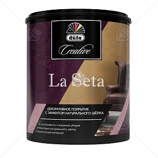 Покрытие декоративное Dufa Creative La Seta эффект натурального шелка база ARGENTO ST-001 1 кг.