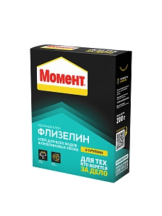 Клей обойный для флизелиновых обоев Момент Флизелин 200 г