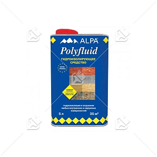 Средство гидроизолирующее Alpa Polyfluid 5 л.
