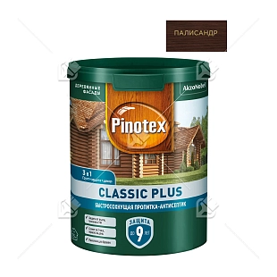 Пропитка декоративная для защиты древесины Pinotex Classic Plus 3 в 1 палисандр 0,9 л.